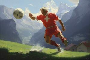 nationell sport av schweiz foto