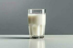 Foto av mjölk med Nej bakgrund