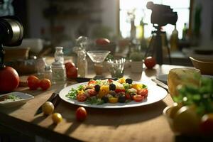 fotorealistisk professionell mat kommersiell fotogr foto