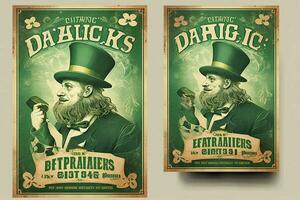 st patricks dag flygblad foto