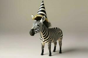 zebra födelsedag hatt foto