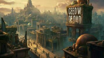 en affisch för en spel kallad de stad av de död- foto