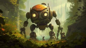 en affisch för en spel kallad de robot foto