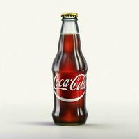 Coca Cola med vit bakgrund hög kvalitet ultra foto