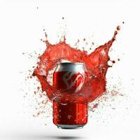 ryck cola med vit bakgrund hög kvalitet ultra foto