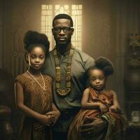 afrikansk amerikan familj hög kvalitet 4k ultra hd foto