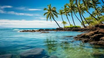 bild blå hav hawaii foto