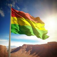 flagga av bolivia hög kvalitet 4k ultra foto