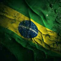 flagga av Brasilien hög kvalitet 4k ultra h foto