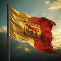 flagga av stor hertigdömet av tuscany de Hej g foto