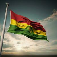 flagga av guyana hög kvalitet 4k ultra h foto