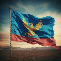 flagga av mongoliet hög kvalitet 4k ultra foto