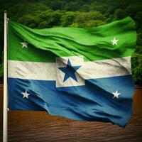 flagga av sierra leone hög kvalitet 4k u foto
