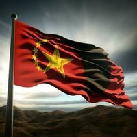 flagga av Östtimor hög kvalitet 4k ul foto