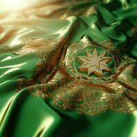 flagga av turkmenistan hög kvalitet 4k u foto