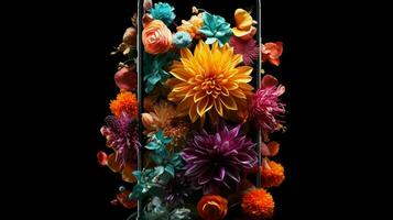 blommor tapet iphone utsökt hyper-detalj foto