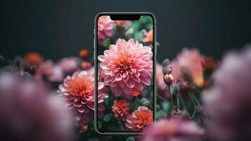 blommor tapet iphone utsökt hyper-detalj foto