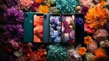 blommor tapet iphone utsökt hyper-detalj foto