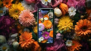 blommor tapet iphone utsökt hyper-detalj foto