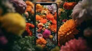 blommor tapet iphone utsökt hyper-detalj foto