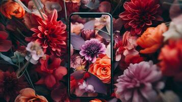 blommor tapet iphone utsökt hyper-detalj foto