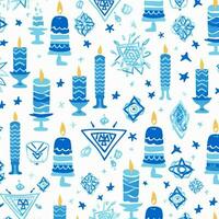 hanukkah mönster med vit bakgrund hög kvalitet foto