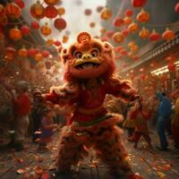 Lycklig kinesisk ny år hög kvalitet 4k ultra hd foto