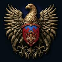 nationell fågel av rike av serbienjugoslavien Hej g foto