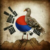 nationell fågel av republik av korea söder korea h foto