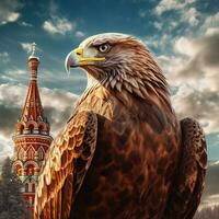 nationell fågel av ryssland hög kvalitet 4k ultra hd foto