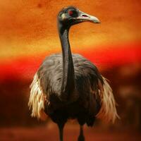 nationell fågel av sudan hög kvalitet 4k ultra hd foto