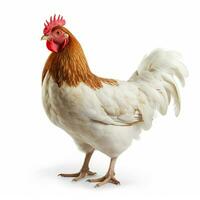 Foto av kyckling med Nej bakgrund med vit tillbaka