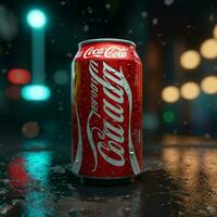 produkt skott av Coca Cola ljus sango hög kval foto
