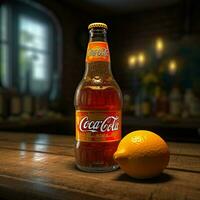 produkt skott av Coca Cola orange hög kvalitet 4 foto