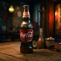 produkt skott av Coca Cola hög kvalitet 4k ultra foto