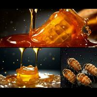 produkt skott av honung hög kvalitet 4k ultra hd foto