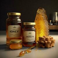 produkt skott av honung hög kvalitet 4k ultra hd foto
