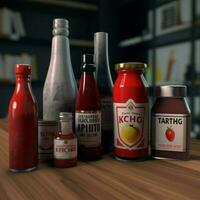 produkt skott av ketchup hög kvalitet 4k ultra h foto