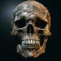 skelett huvud hög kvalitet 4k ultra hd hdr foto