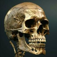 skelett huvud hög kvalitet 4k ultra hd hdr foto