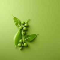 ärta grön minimalistisk tapet hög kvalitet 4k hdr foto