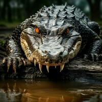 krokodil vild liv fotografi hdr 4k foto