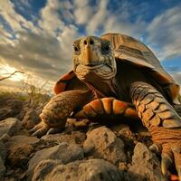 sköldpadda vild liv fotografi hdr 4k foto