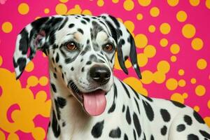 Foto av dalmatian hund. ai generativ proffs Foto