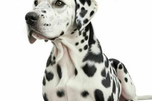 Foto av dalmatian hund. ai generativ proffs Foto