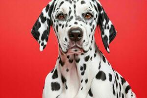 Foto av dalmatian hund. ai generativ proffs Foto
