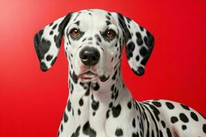 Foto av dalmatian hund. ai generativ proffs Foto