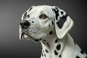 Foto av dalmatian hund. ai generativ proffs Foto