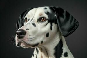 Foto av dalmatian hund. ai generativ proffs Foto