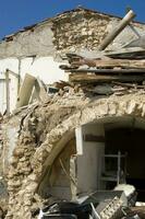 fotografisk dokumentation av de förödande jordbävning i central Italien foto